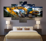 5 t&uuml;kki L&otilde;uendikunst Ekskavaator Maastikuplakat Prindi Kaasaegne kodukaunistus Seinapilt Maalimine Elutoa kunstiteos Magamistoa seinamaaling 30x40cm*2 30x60cm*2 30x80cm*1