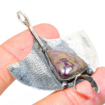 Purpurite Handmade 925 Sterling Silver Jewelry Pendant 2.44 c6v50