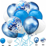 20 tk h&otilde;bedane &otilde;hupallikomplekt s&uuml;nnip&auml;evapeokaunistuseks lastele &otilde;hupallid metallist &otilde;hupallid peokaunistuseks &otilde;hupallid sinine