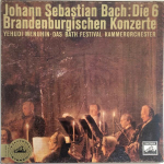 LP plaat JOHANN SEBASTIAN BACH , YEHUDI MENU - 6 Brandenburgi kontserti ASDW32728 Electrola Saksamaa Klassikaline Kasutatud
