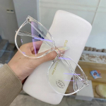 Anti Blue UV p&auml;ikeseprillid Fashion Trend Naiste p&auml;ikeseprillid sinised valgust blokeerivad prillid valge