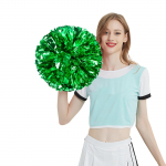 2 pakk 30 cm/11,8 tolli Solid Color Plus Thick Pom Mutipulcolor Cheerleader meeskonna j&otilde;udluseks One Size roheline