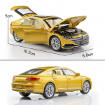 Volkswagen Arteon CC Sportkupee Simulatsioon Diecast- ja M&auml;ngus&otilde;idukid Heli ja Valgus Tagasit&otilde;mmatav Auto 1:32 sulamist mudeli kingitused lastele