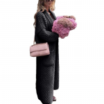 Talvine naiste kampsun rev&auml;&auml;riga kootud kardigan kollaaž &uuml;hev&auml;rviline pikk pluss suurusega kootud kampsun 2XL