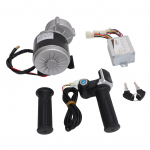 ZY1020 24V 500W 13T Reduktoriga Elektromootor Elektrijalgratta Kontroller Gaasipedaal K&auml;epide V&otilde;imsuse N&auml;idikuga Rolleri Mootorratta Modifitseerimiseks