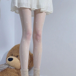 Ki Must Siidist R&otilde;ivastus Seksikad JK S&uuml;dametega Sukad Puhas Iha Stiil Mi-stiilis T&auml;pilised Sukkp&uuml;ksid Alasti-tunne Kerged &Otilde;hukesed Valged Suvised &Otilde;hukesed Stiil