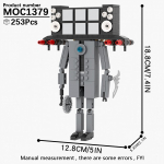 MOOXI Skibidi Tualettlaagri Komplekt MOC Klotsid M&auml;ng Super Titaan Boss Woofer TV Kaamera K&otilde;lar Sireen Mees Boss Ehitusklotsid Laste M&auml;nguasjad