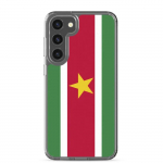 Coque T&eacute;l&eacute;phone &ndash; Samsung &ndash; Galaxy S23 &ndash; Drapeau Suriname &ndash; Souple &ndash; mitmev&auml;rviline