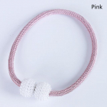 1 tk Pearl Magnetic Kardinaklambrid Kardinahoidjad Lipsu Tagasi Pandla Klambrid Rippuvad Pall Pandla Lips Tagakardinade Dekoratsioonitarvikud 1PC roosa
