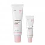 Medicube PDRN roosa tooniv p&auml;ikesekreem SPF50+ PA++++ &ndash; Helendav UV-kaitse (50 ml + 20 ml)