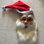 Armas j&otilde;uluvana lateksmask maskeraadiks habemask j&otilde;ulupeoks cosplay jaoks