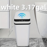 Nutikas sensoriga pr&uuml;gikast - 3,17 gal Automaatne avamine/sulgumine &uuml;ikiire infrapuna tuvastusega, mitmerežiimiline t&ouml;&ouml;, patareitoide (Patareid ei kuulu komplekti) 12L valge