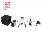 100-240 V 12 rida roheline tuli 3D laseri taseme digitaalne isetasanduv 360&deg; p&ouml;&ouml;rlev m&otilde;&otilde;t