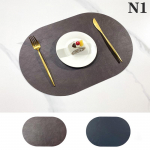 Nahast alusmatt Ovaalne &otilde;likindel lauamatt Kodus&ouml;&ouml;gilaud K&ouml;&ouml;gilaud Disain s&ouml;&ouml;gituba Veekindel kuumakindel kodukaunistus