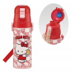Skater Roostevabast terasest Vesi Otse Hello Sanrio Spordivesi Laste Pudel, Joomine, 470ml, Kitty, Ushiro-Shiro, Disain, Lapses&otilde;bralik, Kerge,
