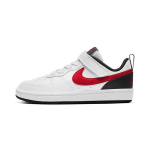 Nike Court Borough Low 2 PS Valge Must Punane Laste tossud University-Red BQ5451-110 28
