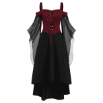 Halloweeni kost&uuml;&uuml;mid, Renessanssikleidid, Keskaegsed Retro Gooti Cosplay kost&uuml;&uuml;mid, Lava XS gray
