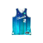 Jordan Charlotte Hornets LaMelo Ball City Edition S&auml;rk Triibuline Vabaaja &Uuml;mmargune Kael Varrukateta Korvpallis&auml;rk Meeste s&auml;rgid Sinine DB3625-419 M