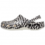 Crocs Warped Checker Clog Retro Mitmek&uuml;lgsed klounid Unisex klounid Must Valge 211007-103 42-43