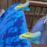 Terrassi ja basseini jaoks m&otilde;eldud rannar&auml;tikuklambrite hulka kuuluvad Flamingo Dolphin p&auml;ikeseprillid