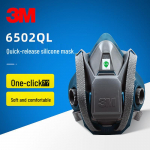 3M Quick Latch Silikoonist poolmask respiraator koos filtriga ja kassettiga 6502QL Mask Only