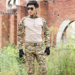 Tactical Frog Python Mustriga CP Kamuflaaž V&auml;litingimuste &Uuml;likond - Slim Fit, Kulumiskindel Treeningkomplekt Jacket L