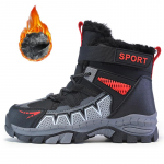 Talvesaapad Poiste Moodsad Fliisist Soojad K&otilde;rge S&auml;&auml;rega V&auml;litingimustes Puuvillased Saapad Lumesaapad Suurele Poisile Puuvillased Kingad 31 punane