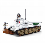 518 tk 0978 WW2 T-34/85 Tanki Mudeli Ehitusklotsid Talvine Vastur&uuml;nnak Maailma Armee S&otilde;dur Laste Klotsid M&auml;nguasi