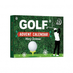 Golfi Advendikalender 2025 24-p&auml;evane J&otilde;ulude TagasilugemisKalender Golfipallide, T-de, M&auml;rkerite, Sokkide, T&ouml;&ouml;riistade, Vidinatega Puhkusekingitus Golfihuvilistele B