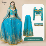 Printsess Jasmiini kost&uuml;&uuml;m naistele - Eksootiline India tantsu ja k&otilde;hutantsu riietus XX-Large