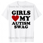 T&uuml;drukutele meeldib minu autismi swag Naljakad autistliku poisi kingitused Teadlikkuse T-s&auml;rgid Graafilised t&auml;navariided L&uuml;hikeste varrukatega Kingiideed T-s&auml;rk Mehed S