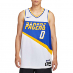 Nike NBA City Edition Indiana Pacers Tyrese Haliburton 0 Lihtne Mugav Vabaaja Stiilne Korvpallivorm Meeste vorm HM5983-100 L