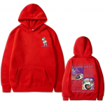 Kanye West Graduation Bear Kahepoolselt Tr&uuml;kitud Kapuutsiga S&auml;rk Meestele Naistele Mood Hip Hop Lahedad Dressipluusid Unisex Fliis Puuvillased Kapuutsiga S&auml;rgid S
