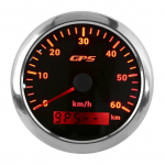 85mm GPS-kiirusm&otilde;&otilde;tur 0&ndash;60 km/h LCD-ekraaniga odomeeter reguleeritava taustvalgustusega autodele, paatidele 9&ndash;32V DCMust must