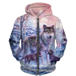 Lahedad 3D hunditr&uuml;kiga t&otilde;mblukuga kapuutsid Mood Meeste/naiste t&auml;navar&otilde;ivad kapuutsiga jakk Mantel Unisex vabaaja Hip Hop Pullover Pusad 6XL gray