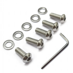 Mootorratta roostevabast terasest Derby kaane kruvid ja seibid Harley Touring Dynasoftail Sportster XL883 1200 jaoks 5 PCS