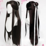 Anime Xie Lian Cosplay Kost&uuml;&uuml;m Tian Guan Ci Fu Xielian Cosplay Valged Han Fu Riided Parukas &Uuml;likond Halloweeni Kost&uuml;&uuml;mid Naistele Meestele M