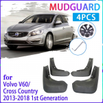 4 tk auto porilappe Volvo V60 Cross Country 2013~2018 2014 2015 2016 porikaitse pritsmekaitsed poritiibad auto