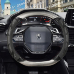 for Peugeot 3008 4008 5008 DERMAY Fashion Car Steering Wheel Cover Silica Gel PU Leather Non-slip Massage Auto Accessories h&otilde;be