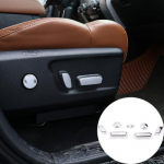 Sliver Chrome Seat adjustment button Cover trim for Toyota Tundra 2014-