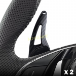 Skoda Octavia Karoq Kodiaq Superb Enyaq iV Autole Roolil&uuml;liti K&auml;igukanginupp Pikendus Kleebis Stiil S&uuml;sinikkiud / L&auml;ikiv Carbon Fiber Look