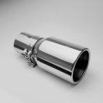 20cm sliver Exhaust Tip 2.5 Inch Inlet, 2.5&rdquo; Inlet 3.5 &rdquo; Outlet Stainless Steel Muffler Tip Car Muffler Tail Tip T 1pcs Straight