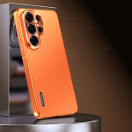 Samsung Galaxy S26 S25 S24 Plus S23 S22 S21 Ultra jaoks &Uuml;mbris Metallist Magnetiline T&auml;ielik Kaameraklaasi Kaitse&uuml;mbris Alumiiniumisulamist &Uuml;li&otilde;huke Kate For Samsung S26 Plus oranž