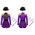 Lastele T&uuml;drukutele Deluxe Tsirkuse Ringmeistri Kost&uuml;&uuml;m L&otilde;vi Taltsutaja Ringleader Fancy Dress Up 5-6 Years punane