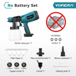 Yofidra 1000ML Elektriline v&auml;rvip&uuml;stol Kodu Juhtmeta Pihusti Auto M&ouml;&ouml;bel Teraskate Airbrush Makita 21V Aku Pinni jaoks Without Battery