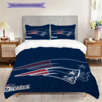 New England Patriotsi Muster Voodipesu Tekikott Komplekt Tekikott Padjap&uuml;&uuml;r Kodu Kaunistus S&uuml;nnip&auml;evakingitus (1 * tekikott + 2 * padjap&uuml;&uuml;ri, ilma s&uuml;damikuta) 155x200cm