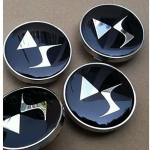 4 x DS Centre Roue Cache Moyeu Jante 60 mm logo embleme badge citroen ds3 ds5 cache moyeux