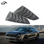 Louvered Sport stiilis tagumise kolmnurkse akna liist 2015-2017 Ford Mustangile Matte Black