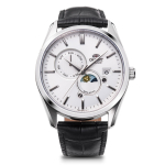 Orient SUN MOON Automaatne Kaasaegne Jaapani Garantiiga & Kell, Stiil, Meeste, Valge, H&otilde;bedane, RN-AK0305S, Tootja oma white