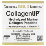 California Gold Nutrition CollagenUP, Mere kollageen, H&uuml;aluroonhape, C-vitamiin, 10 pakki